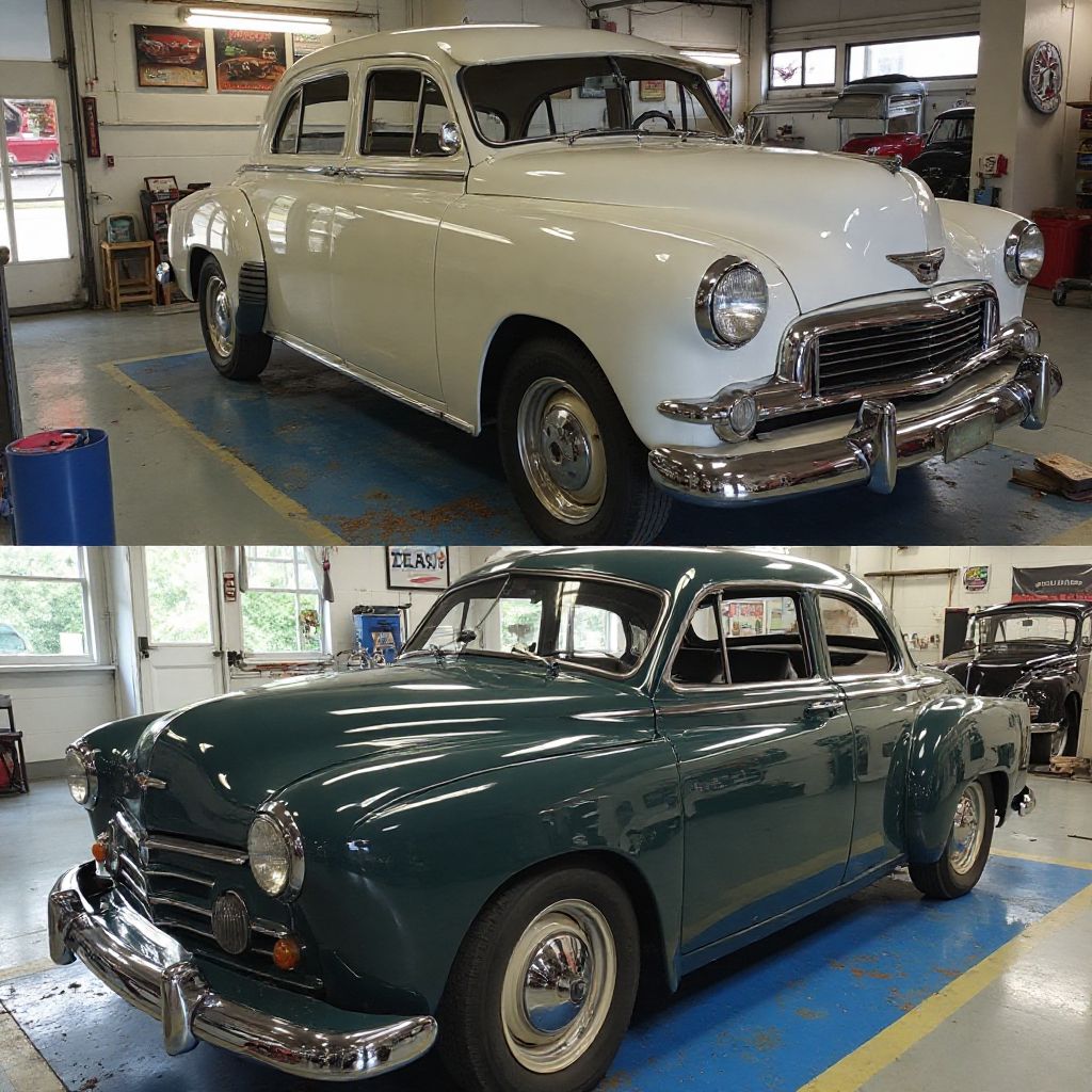 Výsledek kompletního detailingu historického vozu